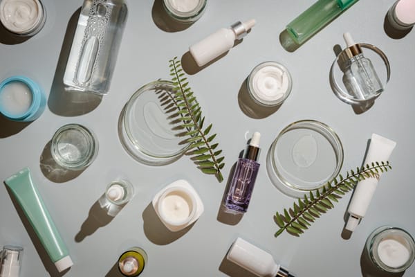 Variety of beauty products
